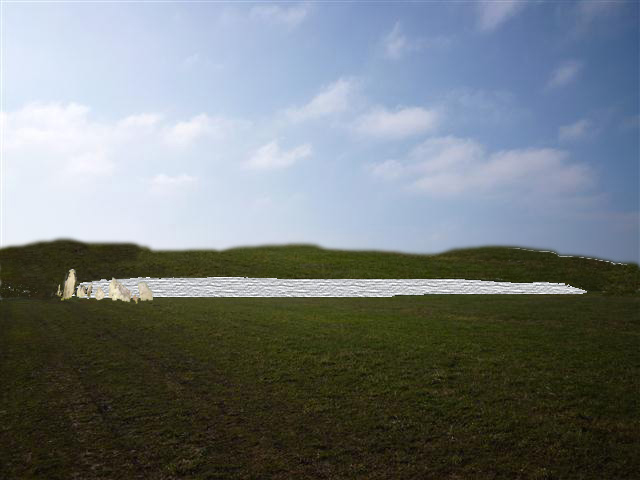 Long Barrows are built halfway up a hill to show direction - Ten thousand year old boats