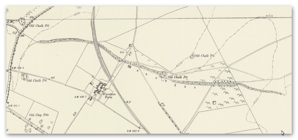 1800 OS Map -Prehistoric Canals - Wansdyke 2