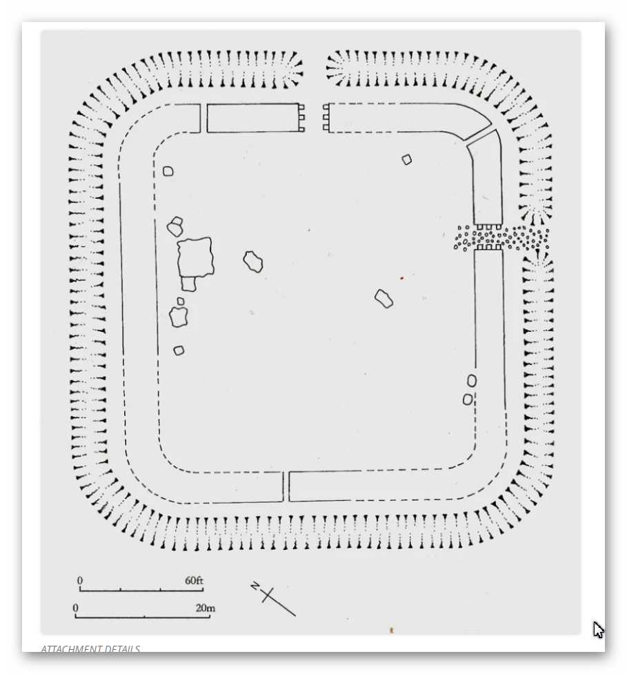 Throp Fort Plan - with Stanegate exit