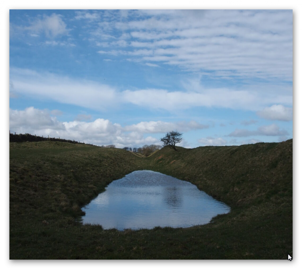 The Vallum - full of Water as it was constructed as a canal