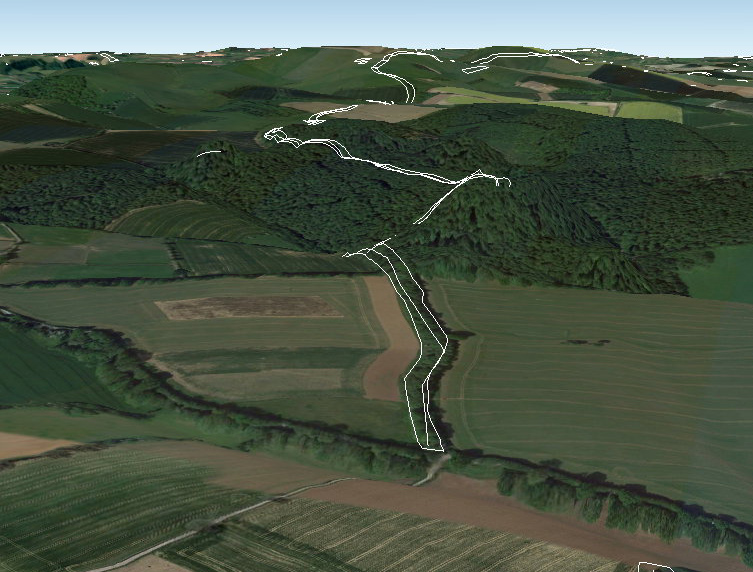 The line of Wansdyke is not remotely straight - Prehistoric Canals (Dykes) - Wansdyke (2)