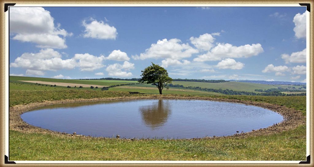 Figure 12 – Typical Dew Pond as found in Wiltshire - (Stonehenge Phase I)