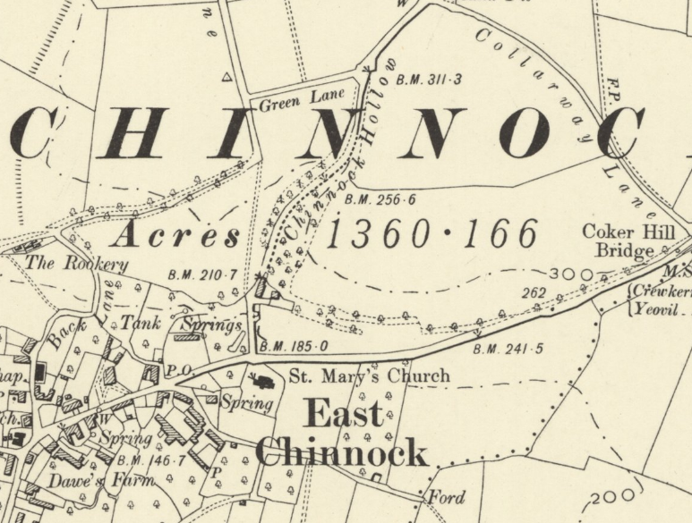Chinnock Hollow Map