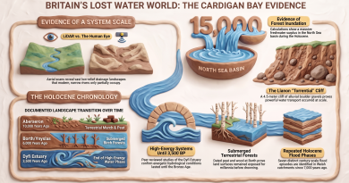 Cardigan Bay Geological Evidence Infographic