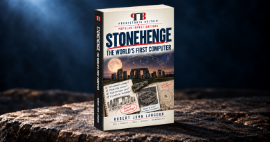 Stonehenge Book on a Moonlit Rock