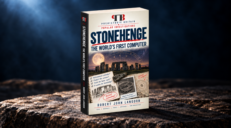 Stonehenge Book on a Moonlit Rock