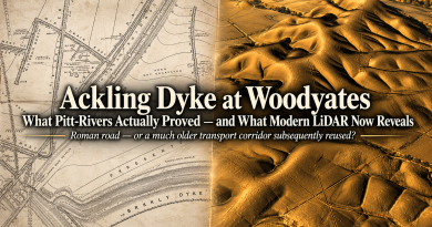 Ackling Dyke Map to LiDAR