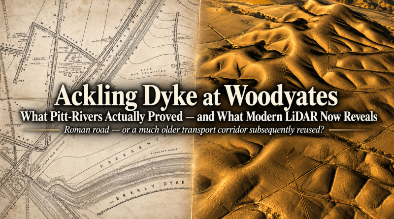 Ackling Dyke Map to LiDAR